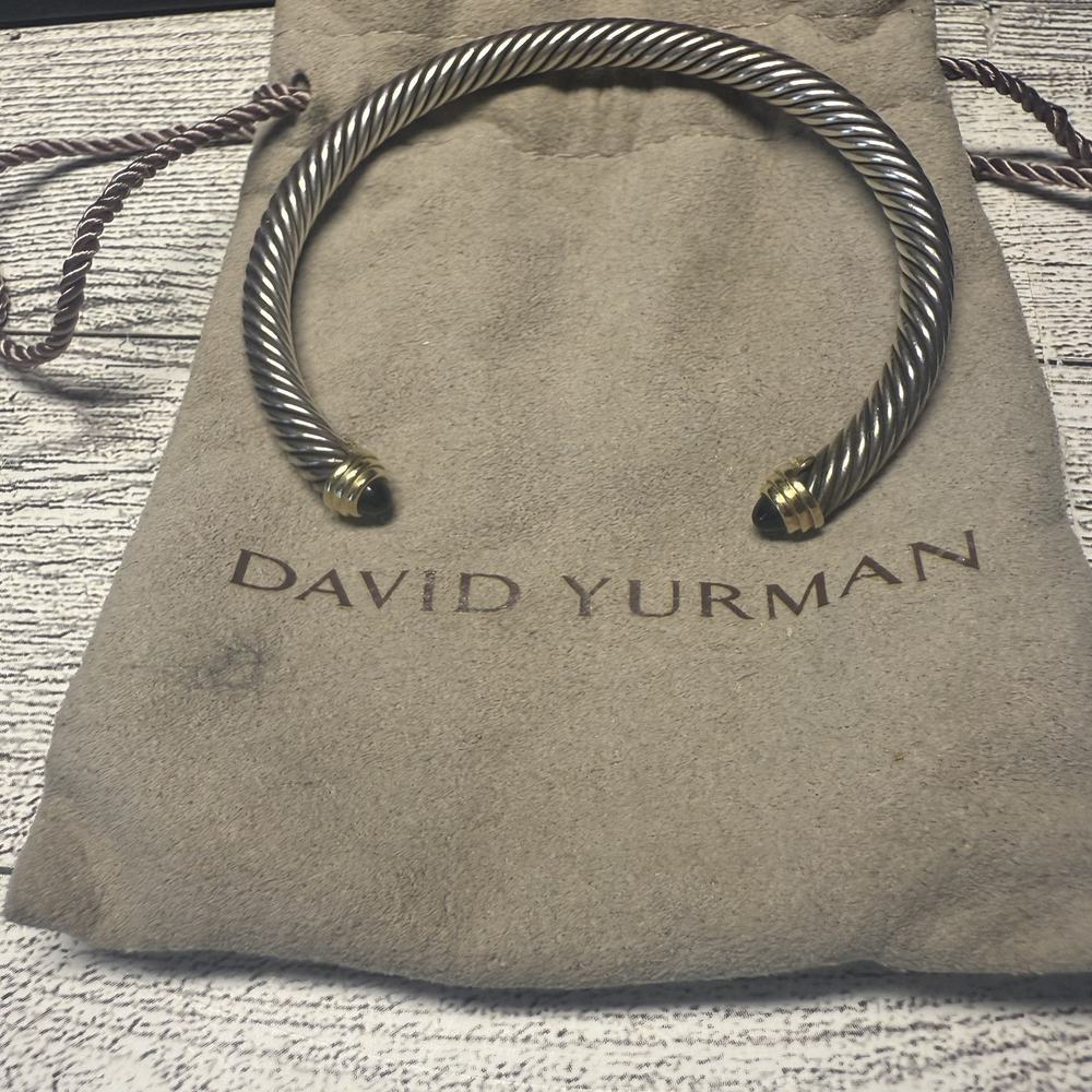 David Yurman Silver and Gold Cable Bracelet